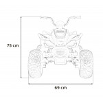 Elektrická Štvorkolka McLaren Racing MCL 35 Quad - sivá